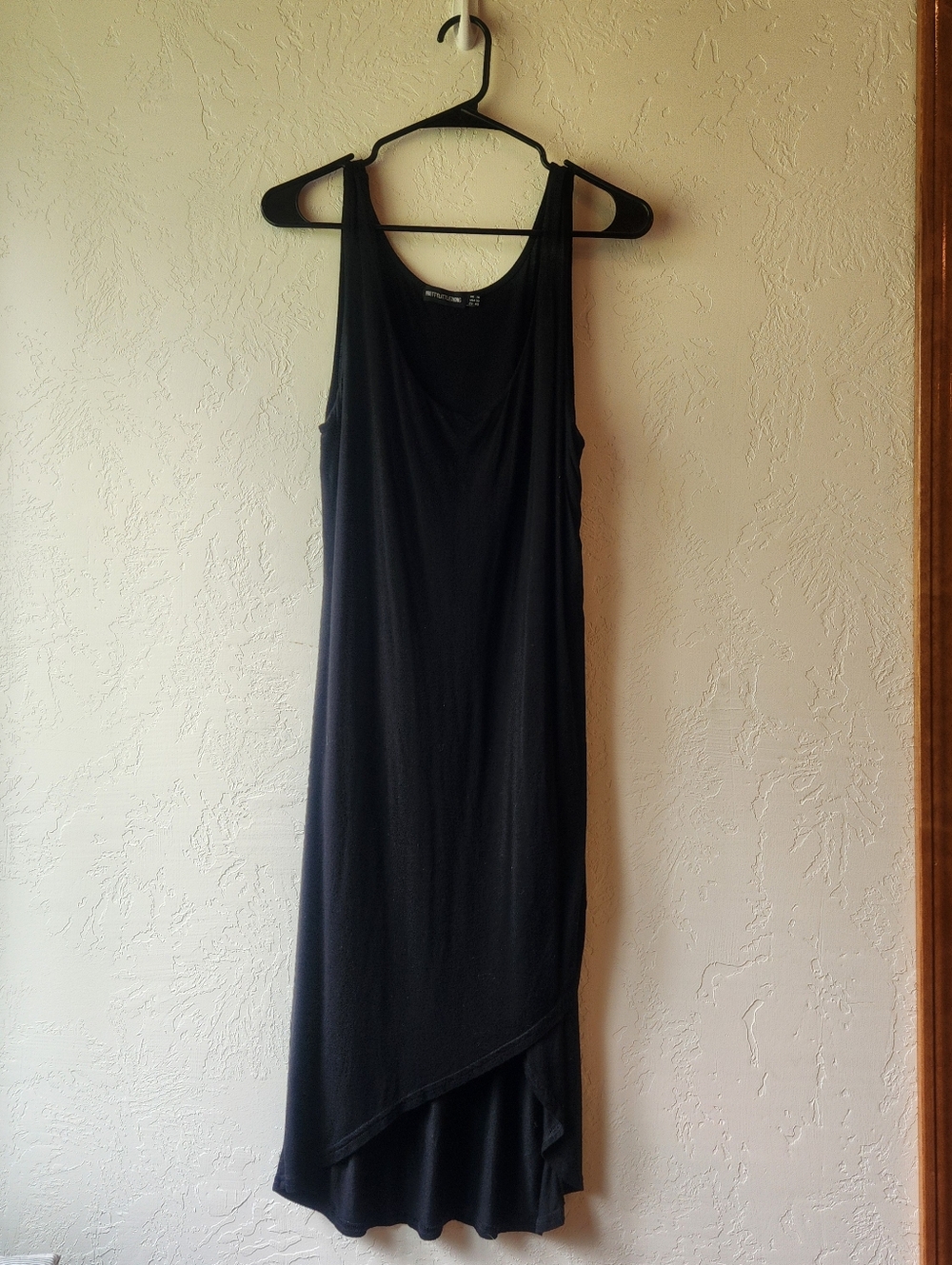 PrettyLittleThing Black Tank Dress